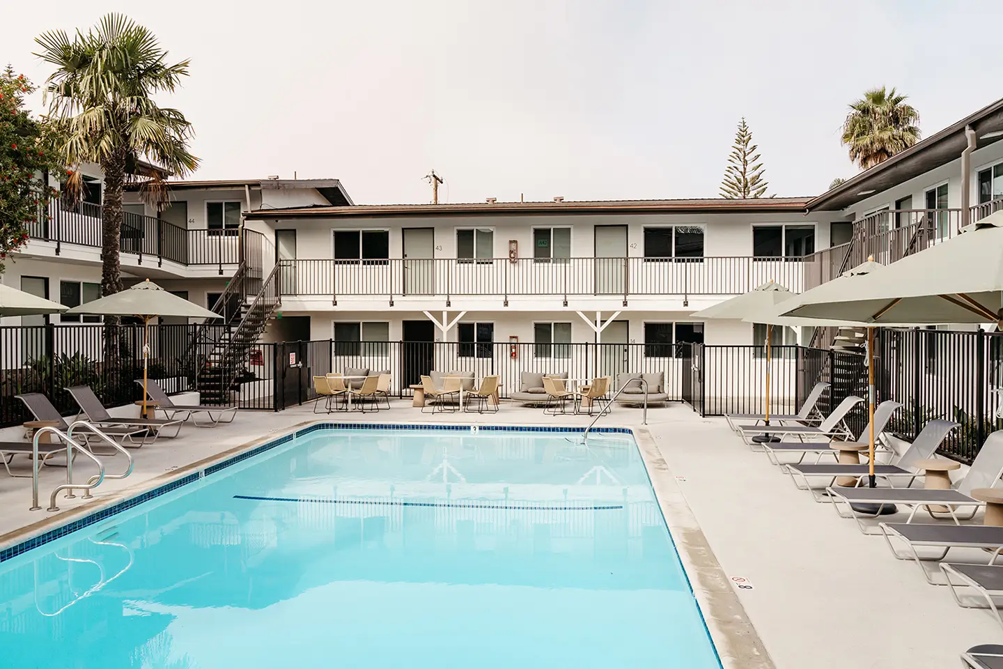 a look at our newly renovated pool at State on Campus Santa Barbara
